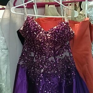Ladies size 28 waist Royal purple party formal